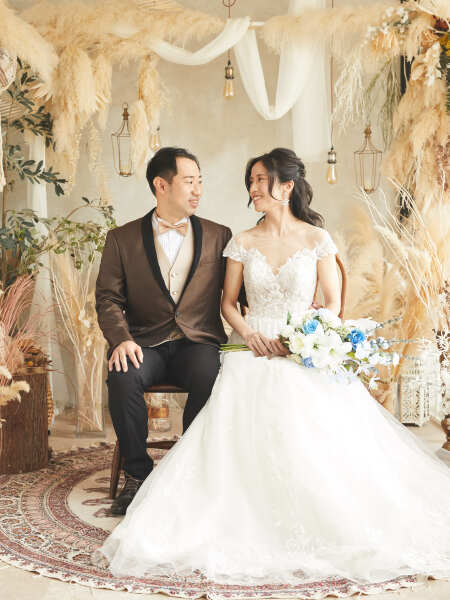 スタジオ ペットウェディングフォト