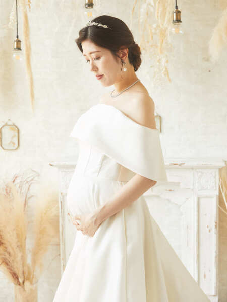 スタジオマタニティウエディングフォト