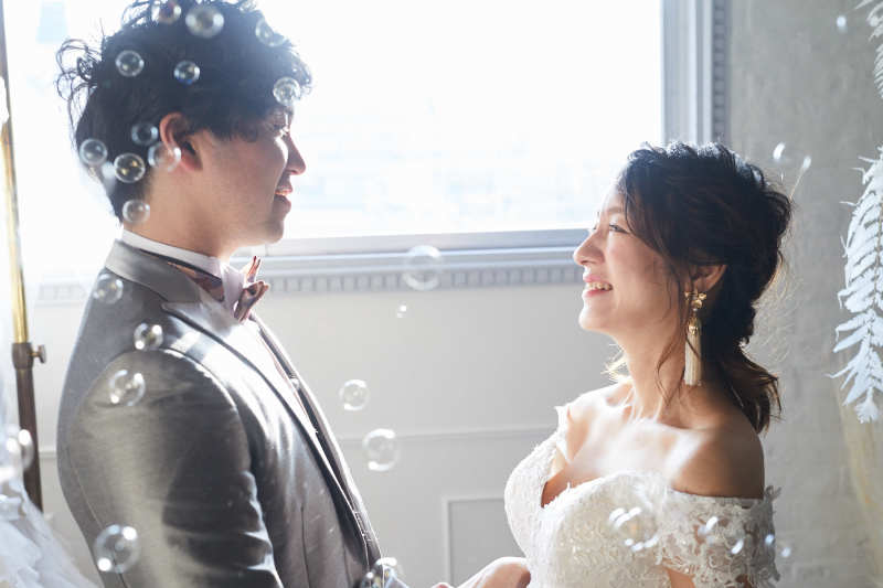 シャボン玉のシーン