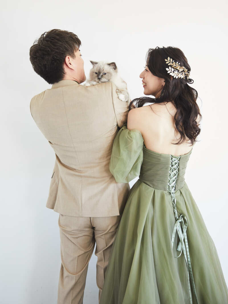 スタジオペットとウエディングフォト