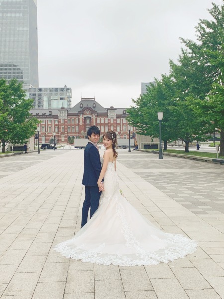 東京駅舎前カット