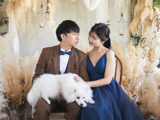 スタジオペットウェディングフォト
