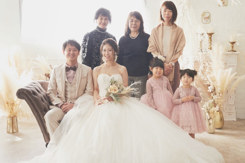 記念写真として集合写真も撮影可能です