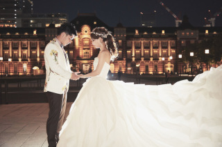 6月平日丸の内ヴェラウォンリーゼルでのナイトロケーションフォト