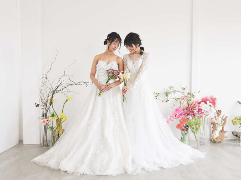 【LGBTQ+プラン】ドレス・タキシード組み合わせ自由スタジオプラン|衣装選び〜撮影まで1日完結!