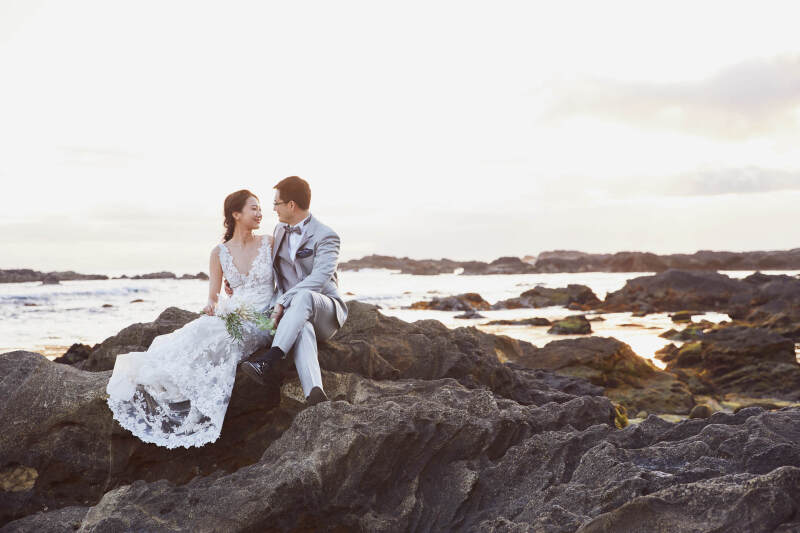 【城ヶ島・森戸海岸ロケーションプラン】衣装選び〜撮影まで1日完結|インポートドレスで海岸ウェディング♪(平日限定)