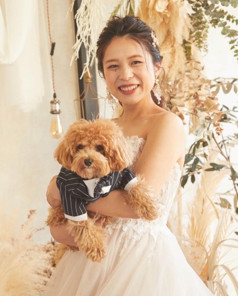 【10月末まで限定♥ペットプラン】インポートドレスで❤︎ウェディングフォト¥88000→¥79750｜衣装選び〜撮影まで1日完結