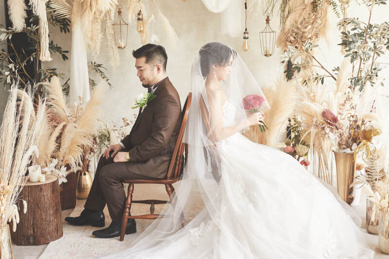 【インポートドレス2着】スタジオフォトウェディングプラン|衣装選び〜撮影まで1日完結!