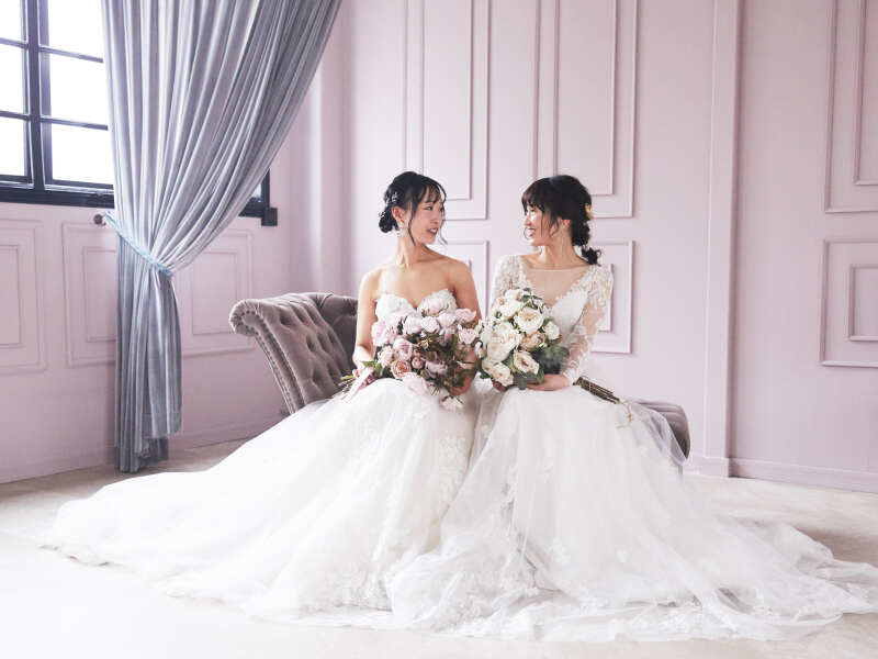 【LGBTQ+プラン】ドレス・タキシード組み合わせ自由スタジオプラン|衣装選び〜撮影まで1日完結!