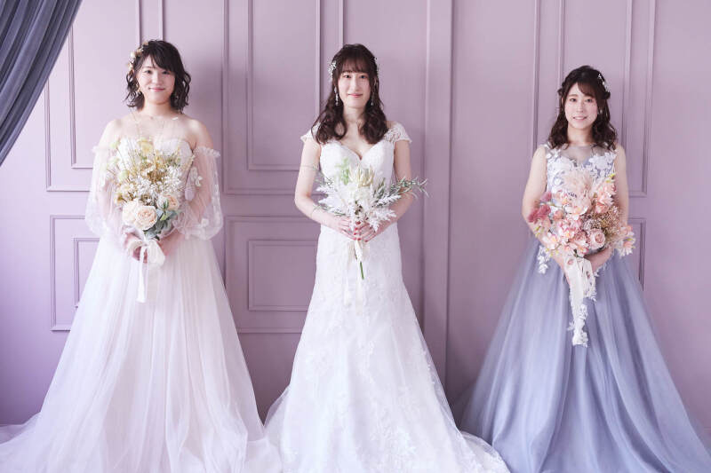 インポートドレスでガールズフォトウェディング♥|衣装選び〜撮影まで1日完結!