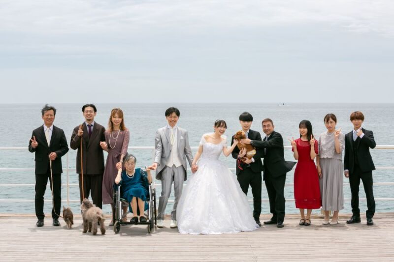 仲良しな家族での撮影