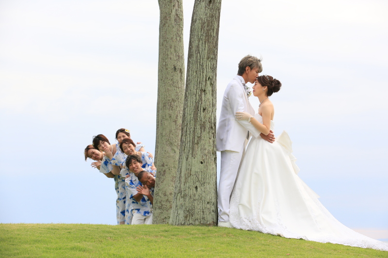 お2人が気づかないようこっそりと、、