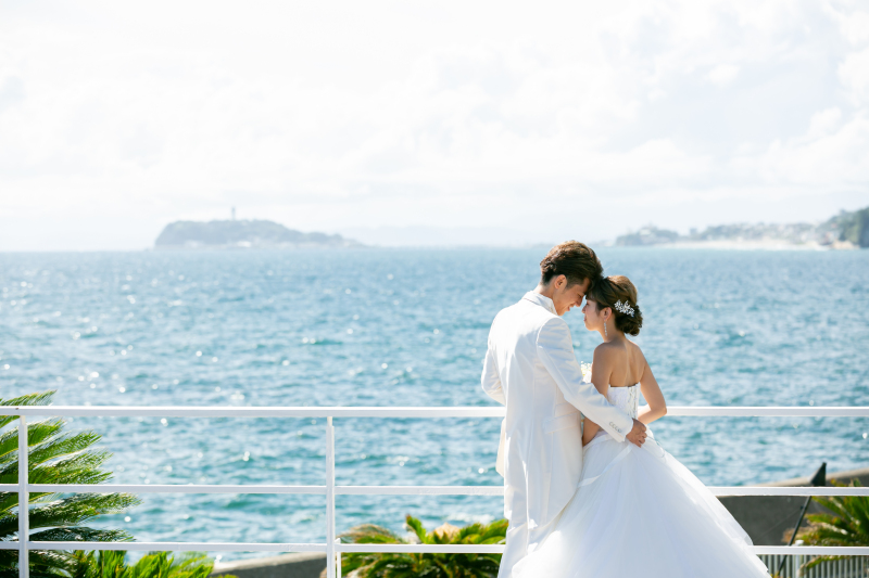 チャペルデッキでロマンティックな一枚