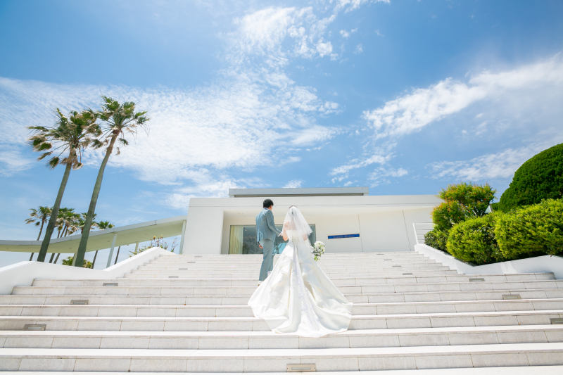 チャペル階段でパシャリ