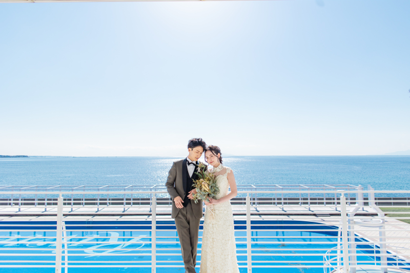 【３つのロケーションエリア＋チャペル撮影】14Pのアルバム付きリビエラ逗子マリーナロケーションプラン