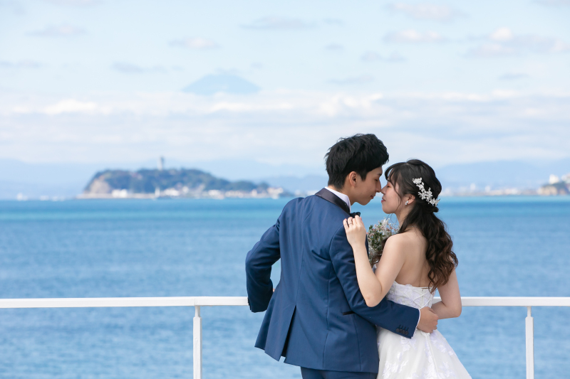 【都心から60分のリゾート】チャペル・海・ヤシの木・プールサイド全て撮影可能（データ150カット・衣装・美容・小物・ブーケ付き）