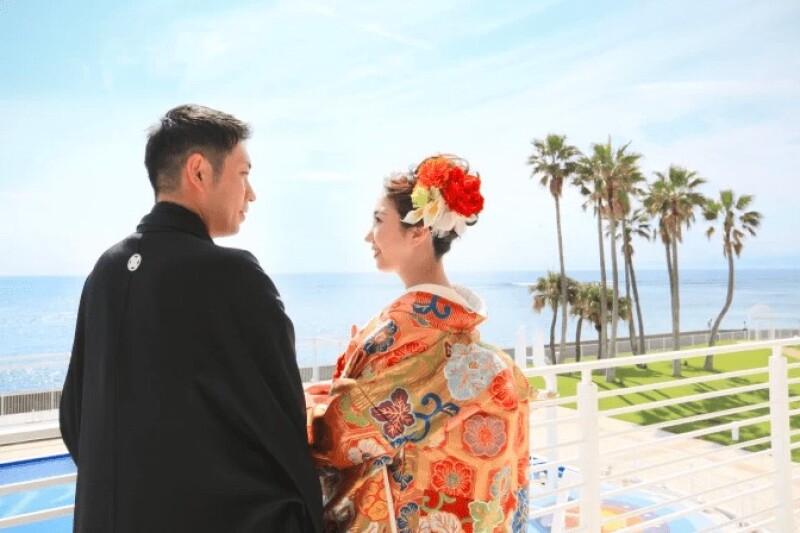 【和装と海も合うんです】和装リビエラ逗子マリーナロケーションプラン