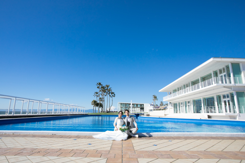 【３つのロケーションエリア＋チャペル撮影】24Pアルバム・データ300カット付きリビエラ逗子マリーナロケーションプラン