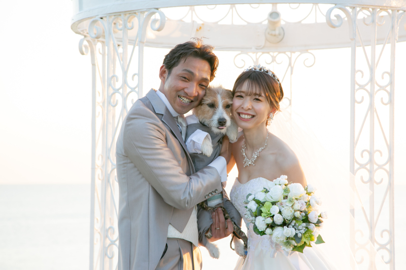 ★ペットと撮影もしたい方★愛犬フォトプラン（データ150カット・衣装・小物・美容・小物・ブーケ付き）