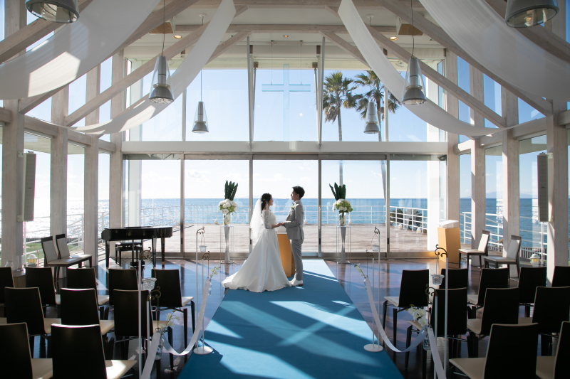 【３つのロケーションエリア＋チャペル撮影】24Pアルバム・データ300カット付きリビエラ逗子マリーナロケーションプラン