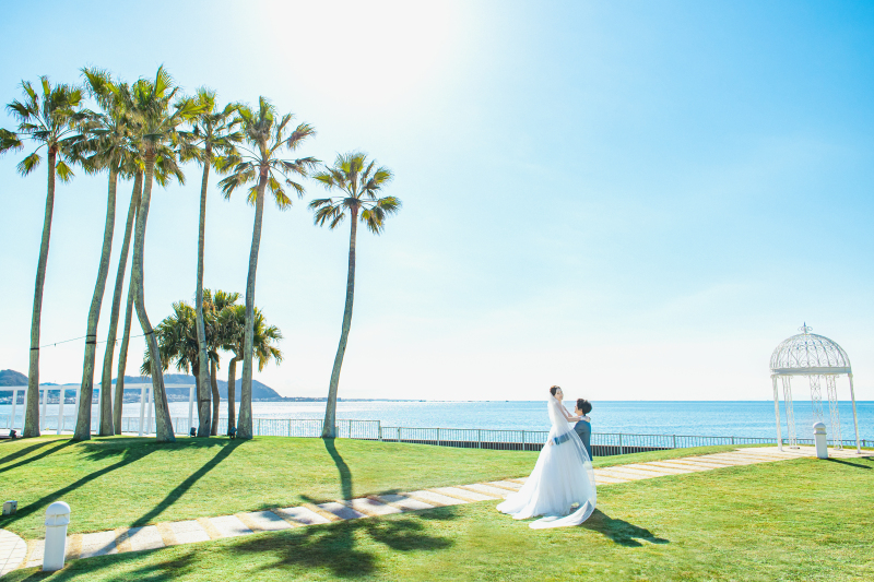 【３つのロケーションエリア＋チャペル撮影】14Pのアルバム付きリビエラ逗子マリーナロケーションプラン