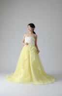 トップス小花アシメ立体フレア(ED61071)