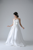 トップスVスリット大粒ストーンリボン(60535)