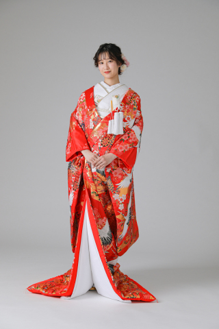 鶴・桜・レッド(IU04020)