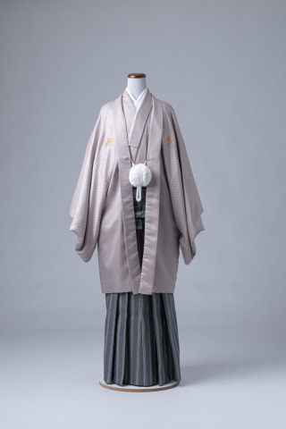 ベージュ✕市松模様