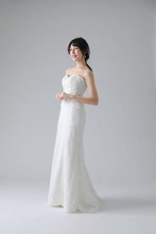 シースルー刺繍別トレーン(11545)