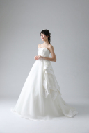 太パイピング片側フリル胸レース(WD00077)