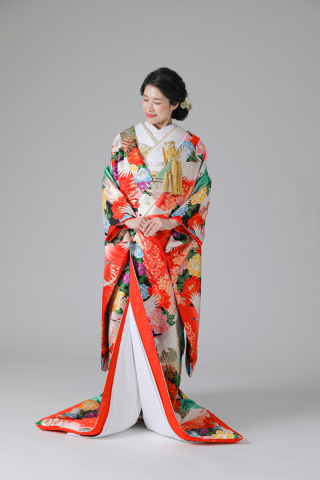 鶴・牡丹（IU04046）