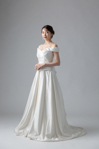 折り返し襟ギャザー切り替え(60600)