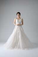 立体ホワイトビジュー刺繍(WD000511)