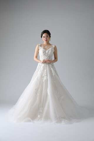 立体ホワイトビジュー刺繍(WD000511)