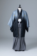 グレーグラデーション紋付・仙台平