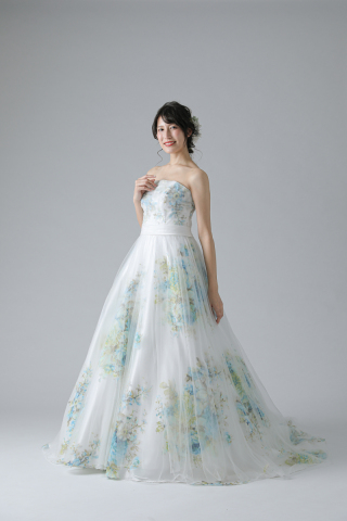 トップスシャーリング花柄(ED60863)