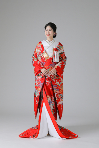 鶴・松・桜・レッド(IU04010)