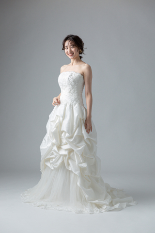 胸元ビーズスカラップタックフリル(WD00010)