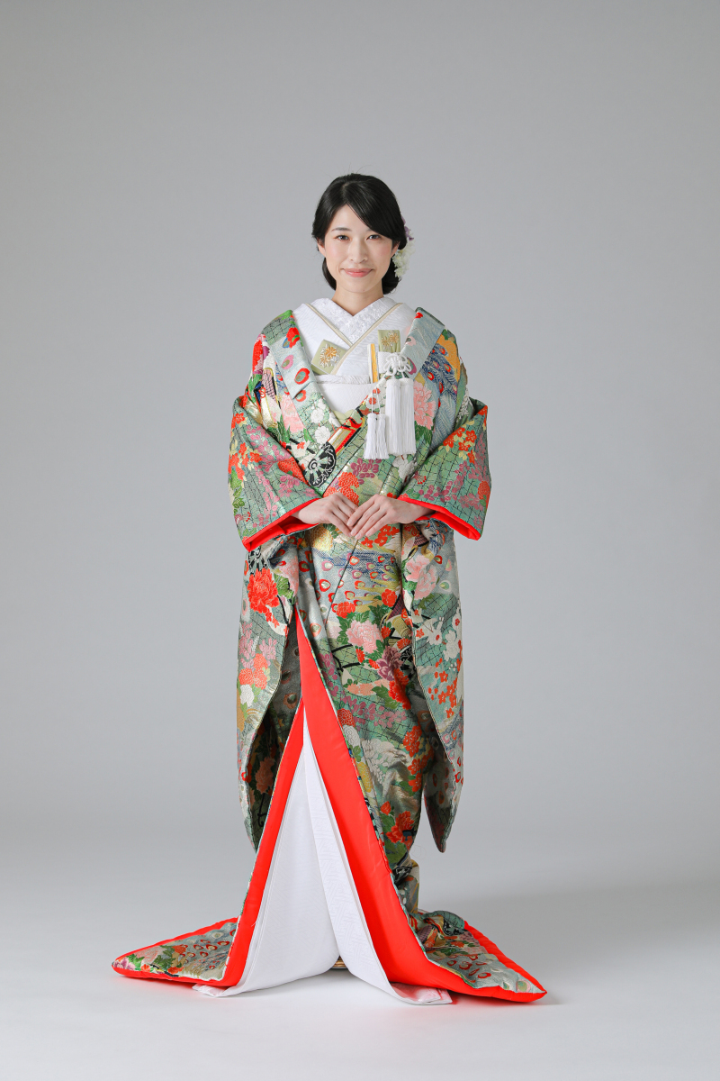 孔雀・花車・格子・四季花（IU09531）