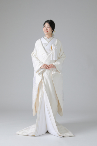 青海波・鶴・アイボリー(WU10004)