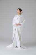 華囲・三羽鶴・枝垂れ桜・オフホワイト(WU00136)