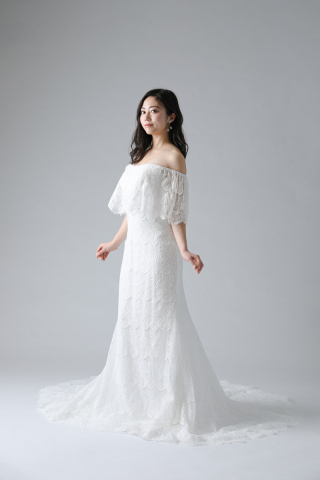 ケープ風オフショルダー(WD00472)