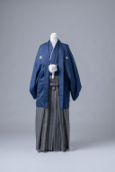 ネイビー✕市松模様