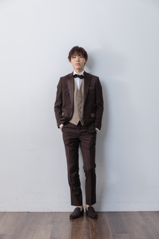 ピークドラペルクラシック　ブラウン