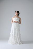 総レース胸元フリル(60539)