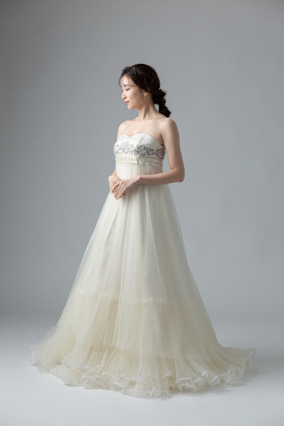 銀刺繍　パールタックベルト(60760)