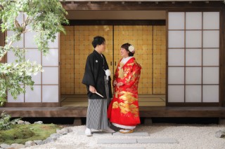 屋内庭園スタジオで！