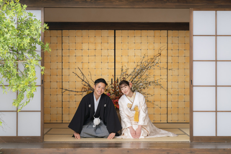 まずは屋内庭園スタジオで！