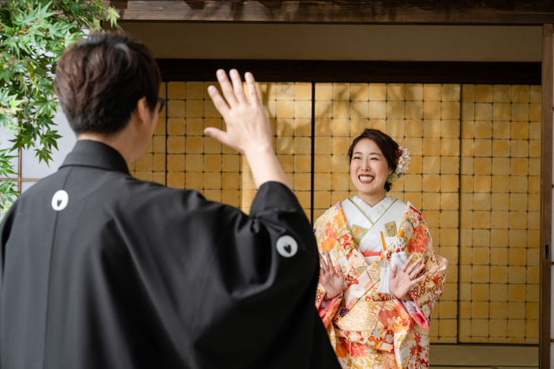 新郎様と待ち合わせ